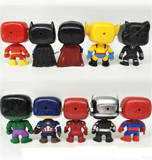 Colecionáveis Marvel e DC - 10 Peças